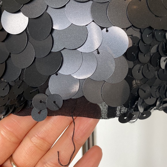 New Robert Rodriguez Sheer Sequins top and Paillettes in Silk - Picture 12 of 15